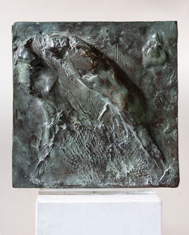Marcel Mathys  Dans un labyrinthe  Bronze 45 x 45 cm