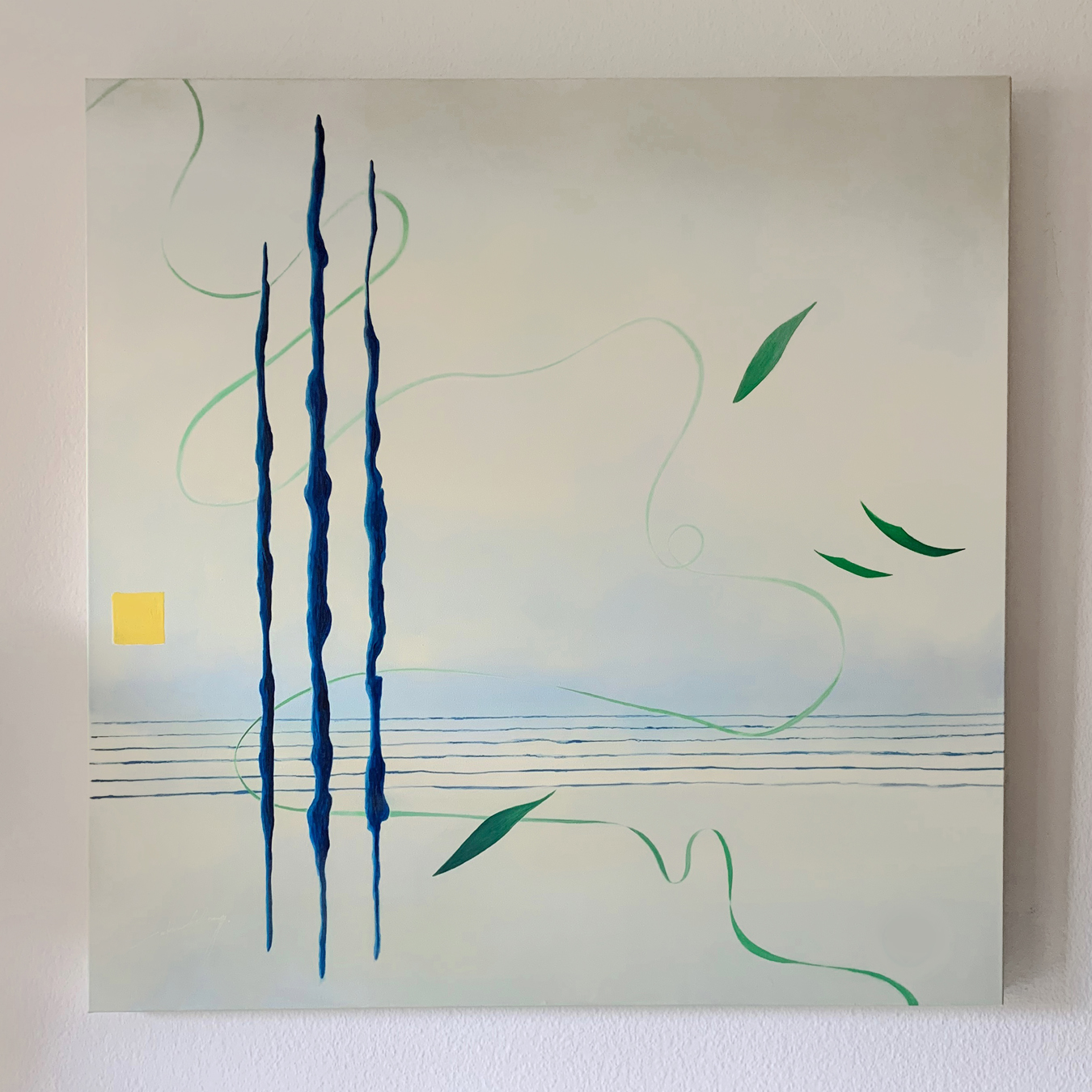 VASTE est le TEMOS qui passe - sur toile 100x110 cm - 2023